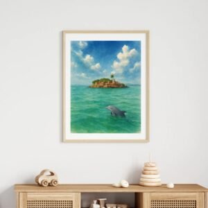 Chilika Lake Artwork – Exotic Indian Places Wall Decor | Premium Indian Artwork by Happie Vibes