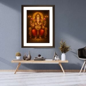 Happie Vibes – Ganesha Painting Royal Artwork of Divine Blessings