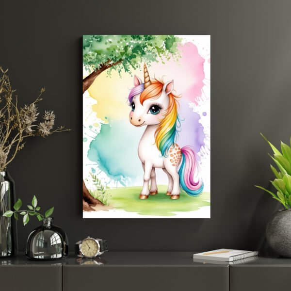 Rainbow Unicorn Wall Art happie vibes