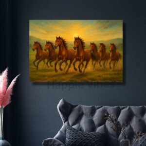 Seven Horses Vastu Painting for success, prosperity and growth – Happie Vibes