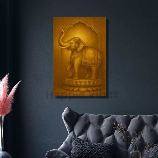 Elephant Vastu Painting for prosperity and strength – Happie Vibes