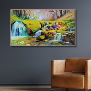 Blooming Valley – Watercolor Nature Painting for Decor