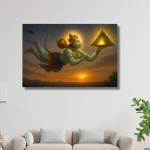 Hanuman Vastu Painting for Protection and Positive Energy – Happie Vibes