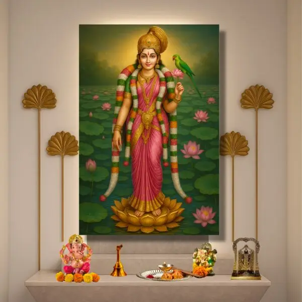 Goddess Andal Painting – Happie Vibes divine wall art for pooja room