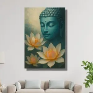 Happie Vibes – Buddha Paintings Spiritual Wall Art