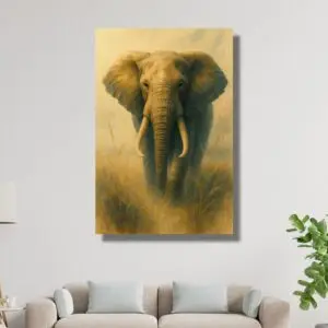 Guardian of the Savannah – Majestic Elephant Portrait