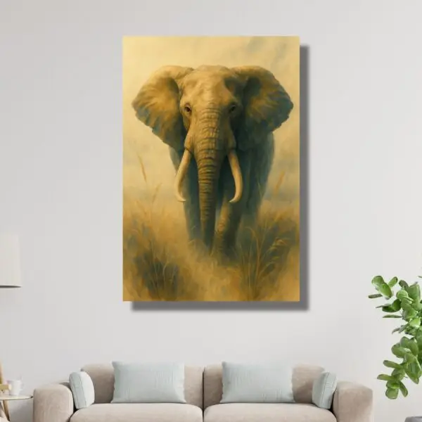 Guardian of the Savannah – Majestic Elephant Portrait